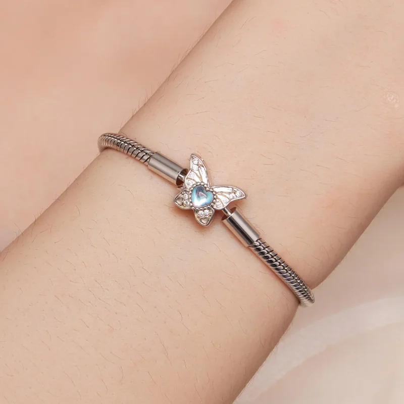 (image for) Pandora Style Butterfly Bracelet - BSB113 - View 5