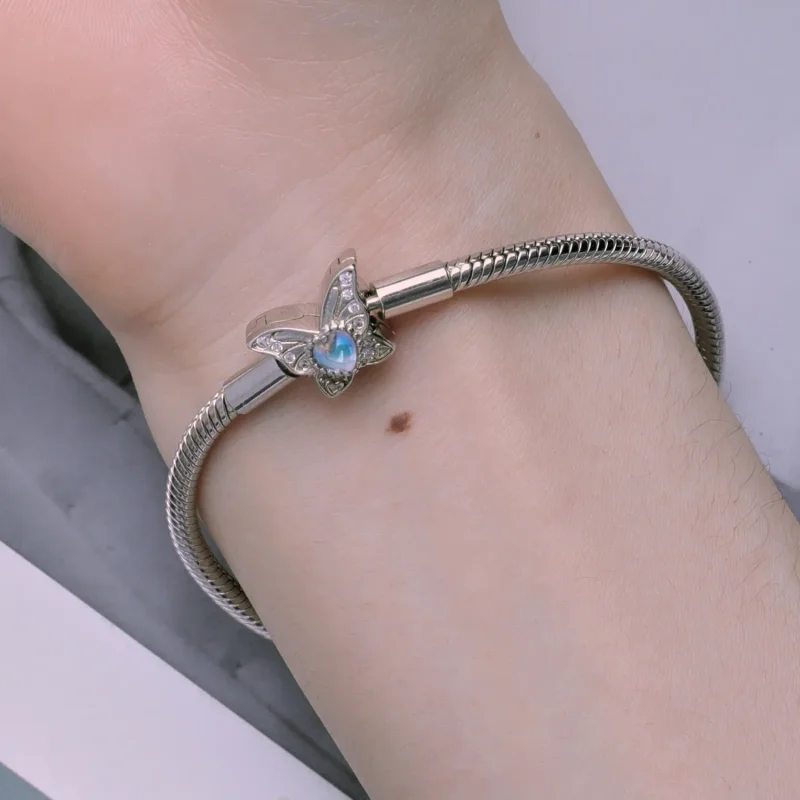 (image for) Pandora Style Butterfly Bracelet - BSB113 - View 7