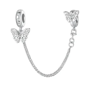 (image for) Pandora Style Butterfly Safety Chain - BSC801