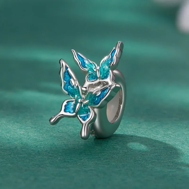 (image for) Pandora Style Butterfly Spacer Charm - BSC789 - View 2