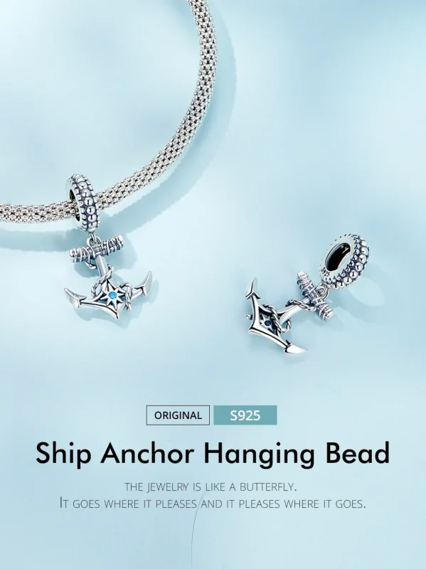 (image for) Pandora Style Charm Anchor - SCC2401 - View 2