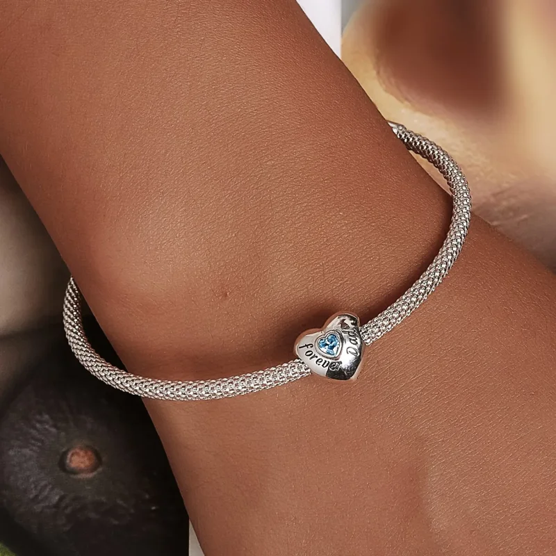 (image for) Pandora Style Charm In Memory of Dad - BSC562-BU - View 5