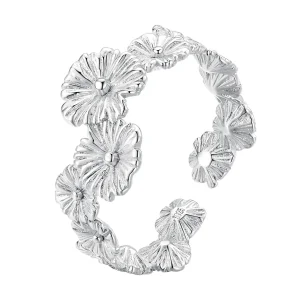 (image for) Pandora Style Classic Daisy Flower Band Ring - BSR382