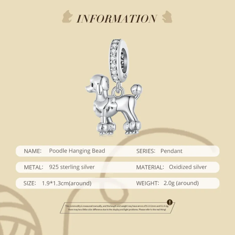 (image for) Pandora Style Cockapoo Charm - BSC797 - View 6