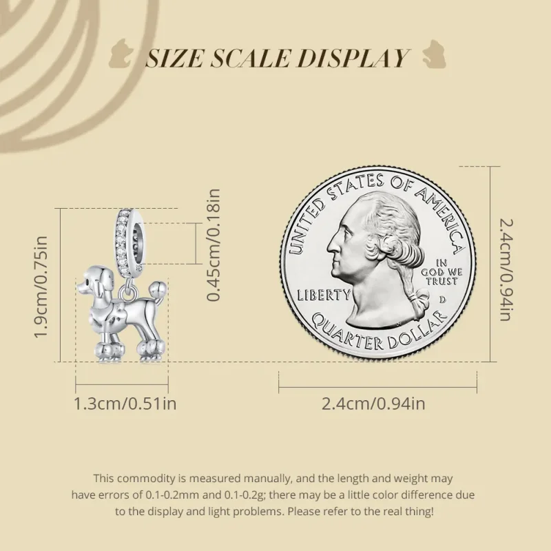 (image for) Pandora Style Cockapoo Charm - BSC797 - View 7