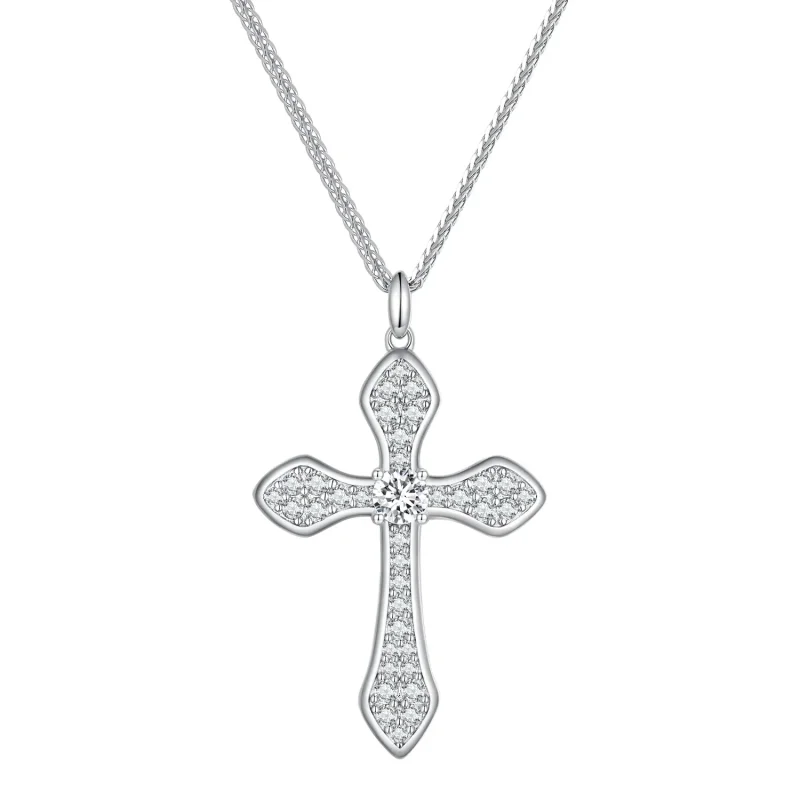 (image for) Pandora Style Cross Necklace - BSN303 - Product Image