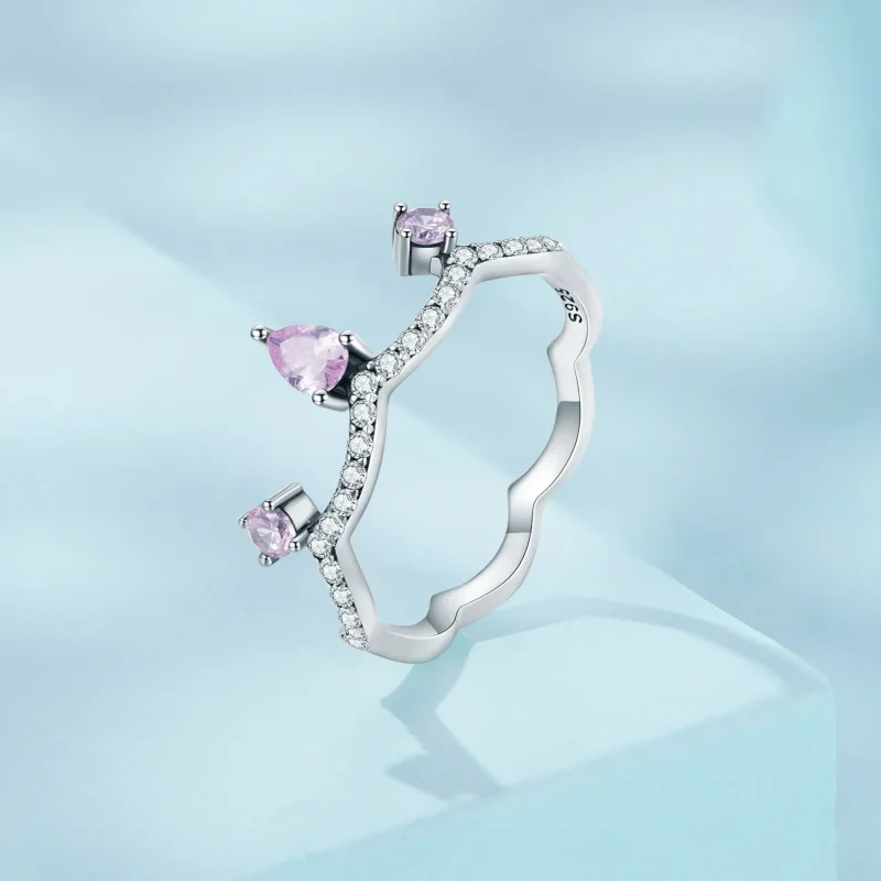 (image for) Pandora Style Crown Ring in Silver - SCR888 - View 2