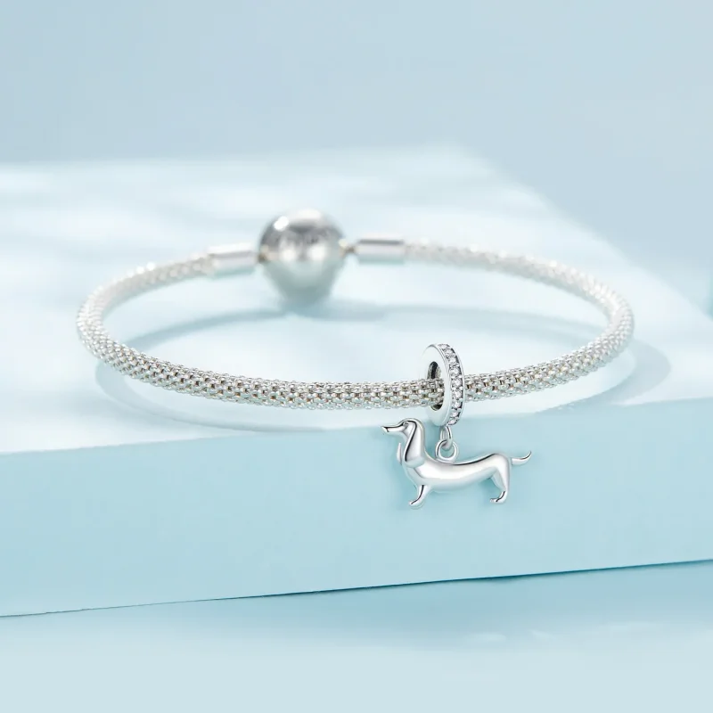 (image for) Pandora Style Dachshund Charm - SCC2561 - View 3