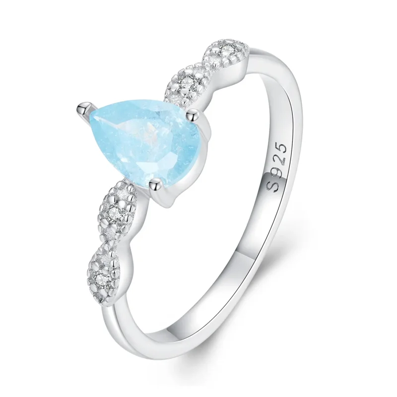 (image for) Pandora Style Droplet Ring - BSR331 - Product Image