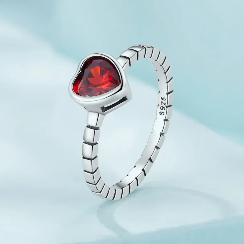 (image for) Pandora Style Elevated Heart Ring - SCR950 - View 2
