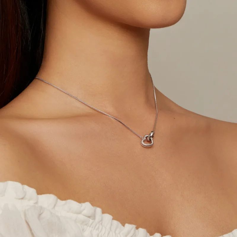 (image for) Pandora Style Entwined Necklace - BSN339 - View 6