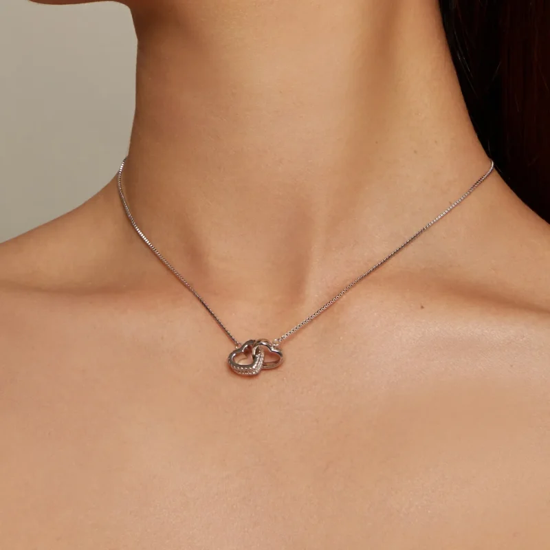 (image for) Pandora Style Entwined Necklace - BSN339 - View 7