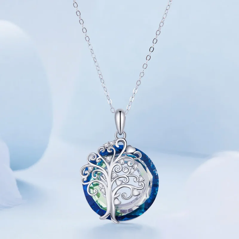 (image for) Pandora Style Family Circle Necklace - BSN315 - View 3