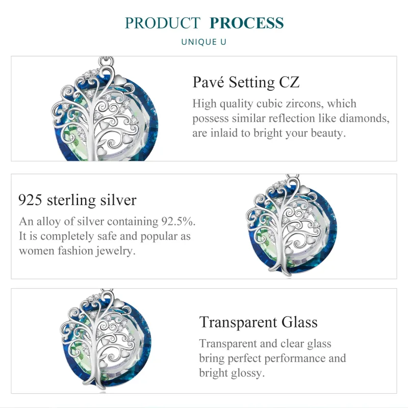 (image for) Pandora Style Family Circle Necklace - BSN315 - View 6