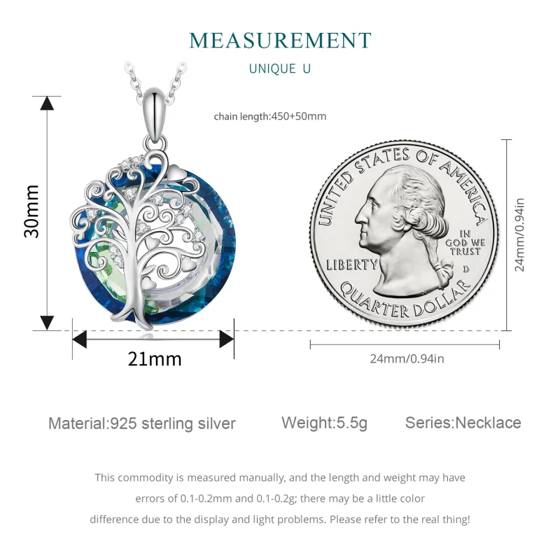 (image for) Pandora Style Family Circle Necklace - BSN315 - View 8