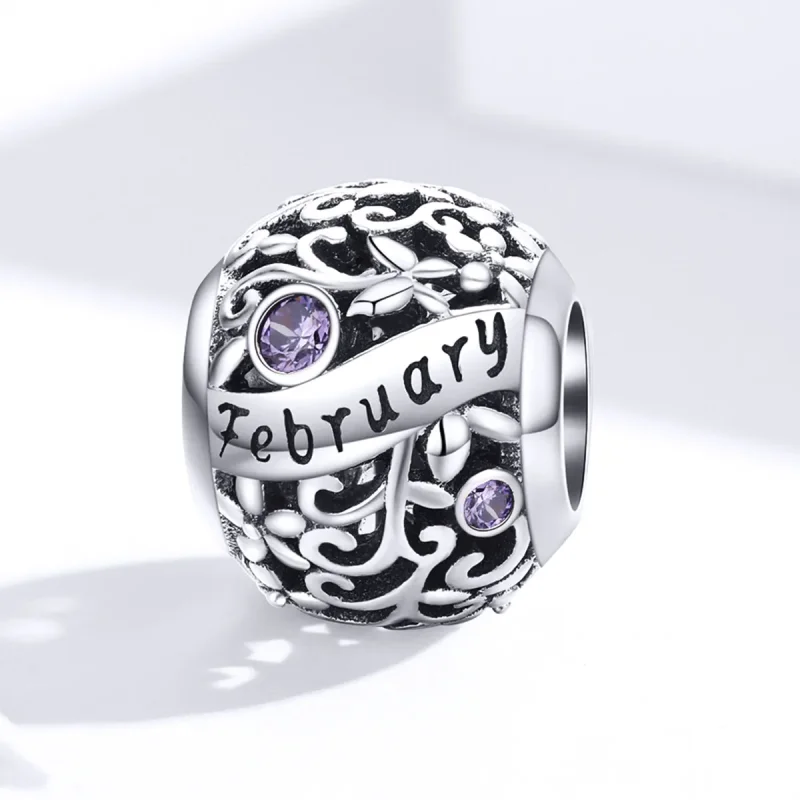 (image for) Pandora Style February Birthstone - SCC1385-2 - View 4
