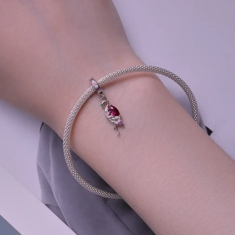 (image for) Pandora Style Flamingo Charm - BSC833 - View 5