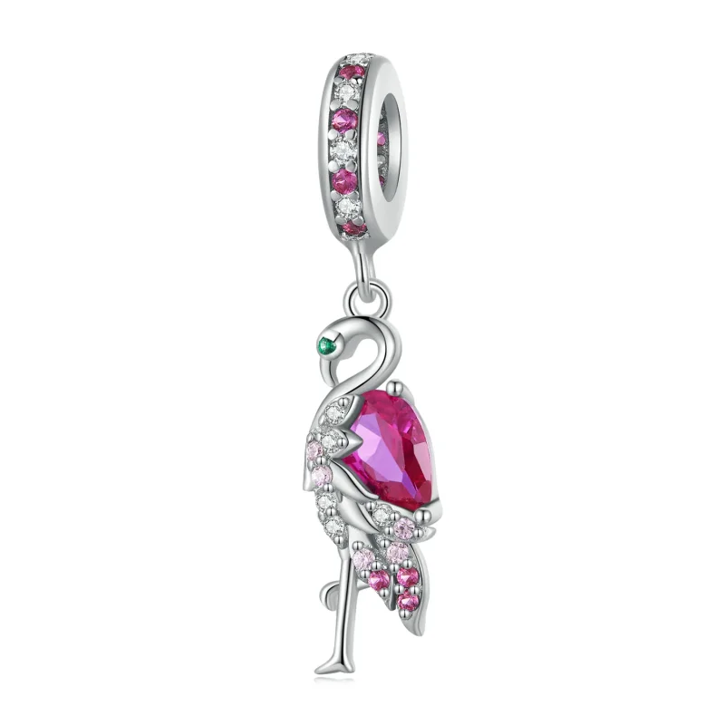 (image for) Pandora Style Flamingo Charm - BSC833 - Product Image
