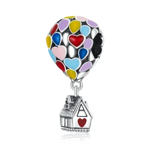 (image for) Pandora Style Flying House Charm - BSC417