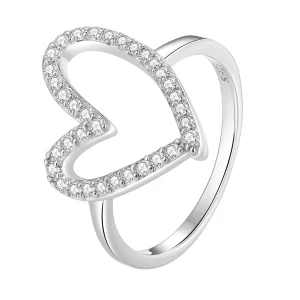 (image for) Pandora Style Freehand Heart Ring - BSR401