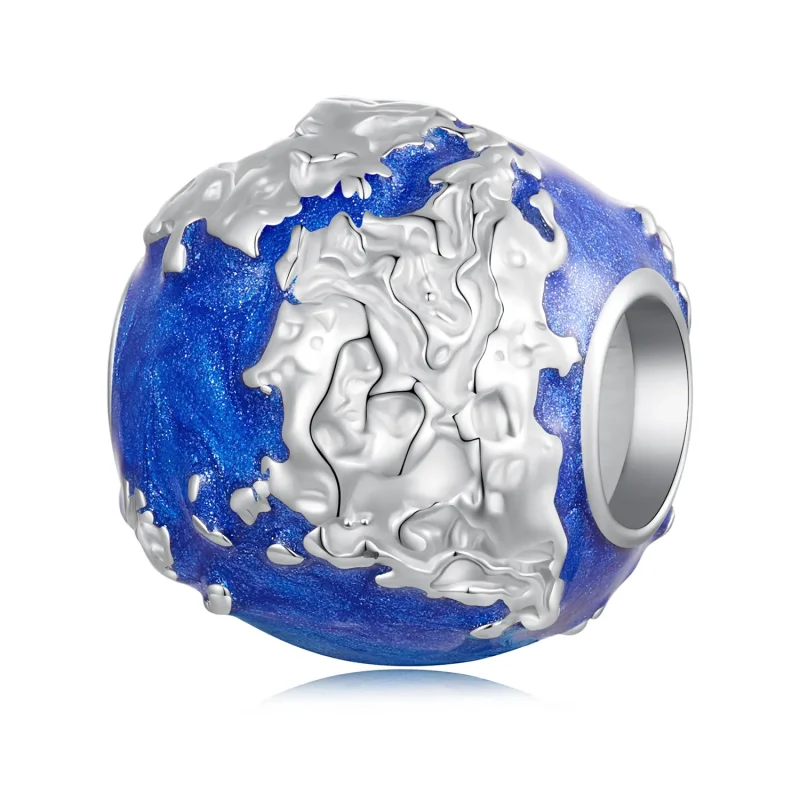 (image for) Pandora Style Globe Charm - BSC846 - Product Image