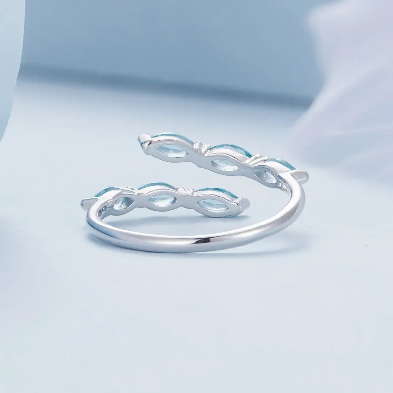 (image for) Pandora Style Green Ring - BSR415 - View 4