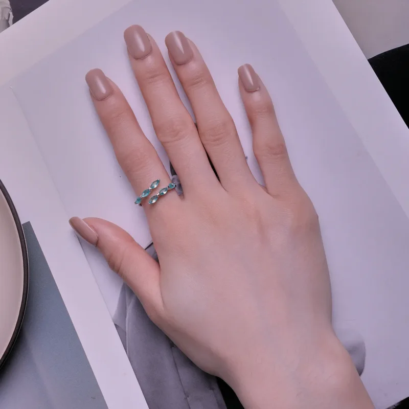 (image for) Pandora Style Green Ring - BSR415 - View 5