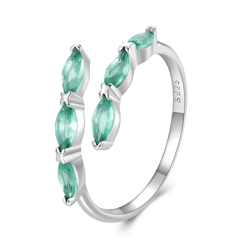 (image for) Pandora Style Green Ring - BSR415 - Product Image