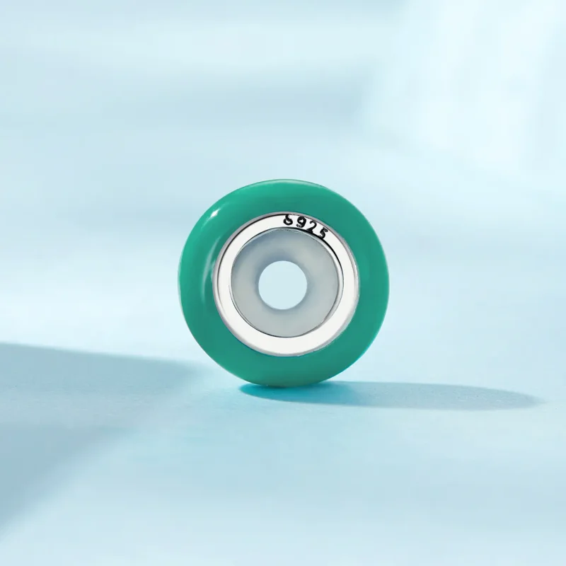 (image for) Pandora Style Green Spacer - SCC1450-TQ - View 3