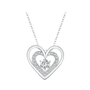 (image for) Pandora Style Heart Necklace - BSN342