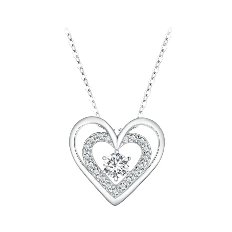 (image for) Pandora Style Heart Necklace - BSN342 - Product Image