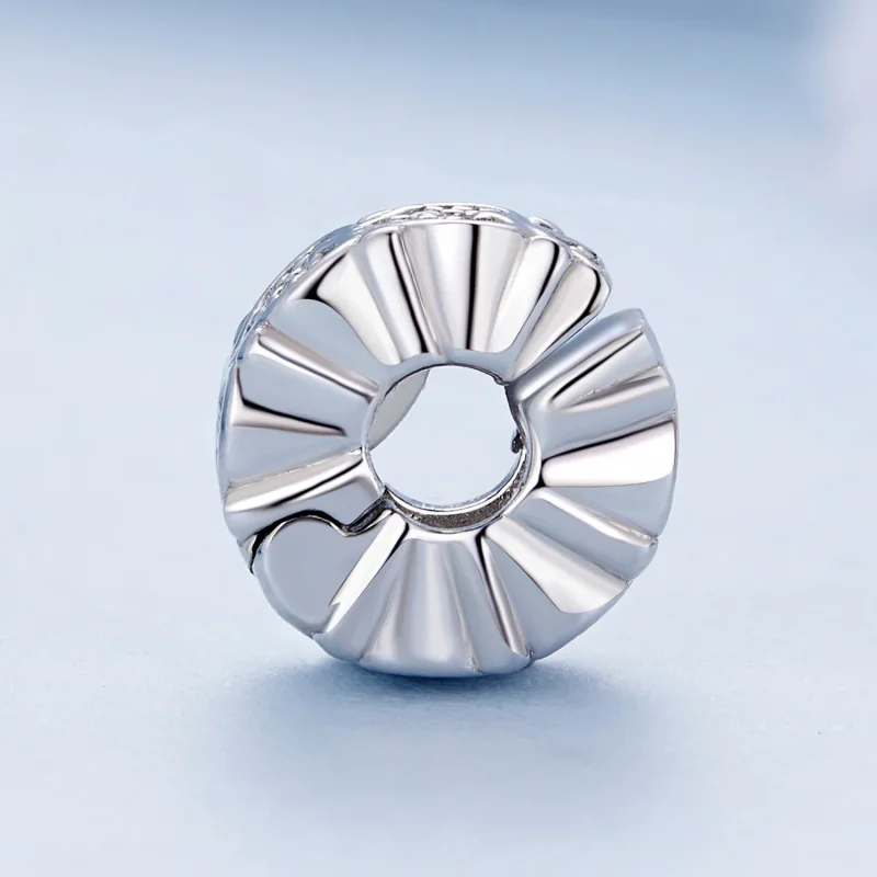 (image for) Pandora Style Heart Spacer - BSC885 - View 3