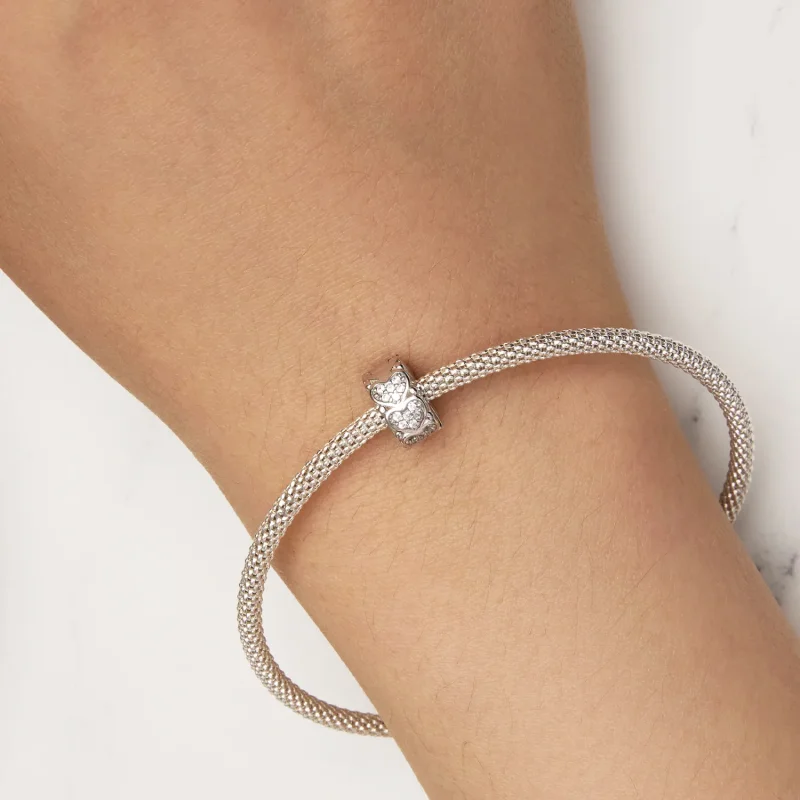 (image for) Pandora Style Heart Spacer - BSC885 - View 6