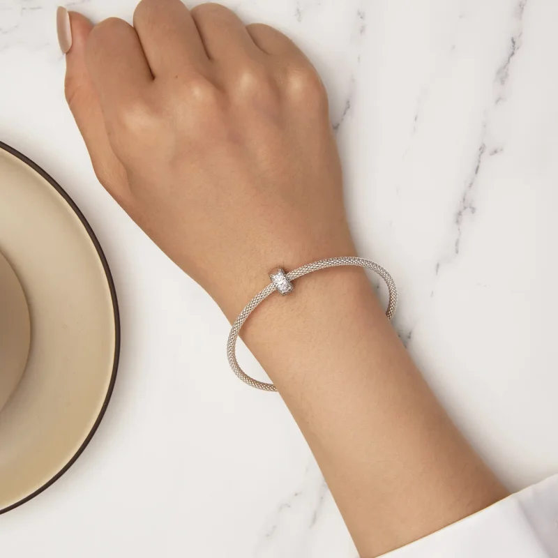 (image for) Pandora Style Heart Spacer - BSC885 - View 7