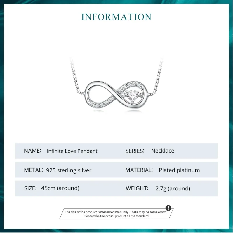 (image for) Pandora Style Infinity Necklace - BSN276 - View 7