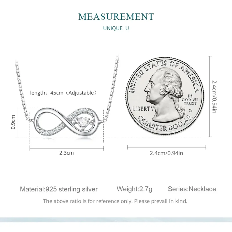 (image for) Pandora Style Infinity Necklace - BSN276 - View 8