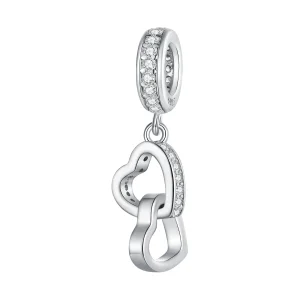 (image for) Pandora Style Interlocked Hearts Charm - SCC2455