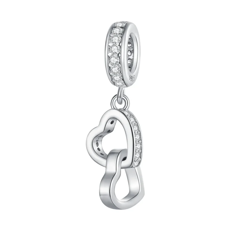 (image for) Pandora Style Interlocked Hearts Charm - SCC2455 - Product Image