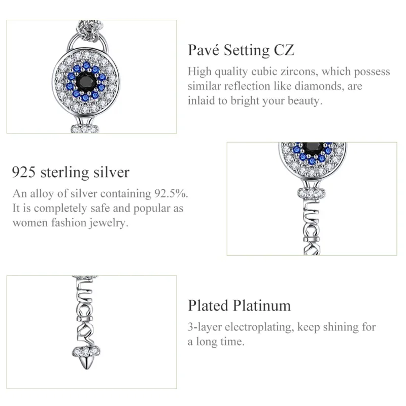 (image for) Pandora Style Key Necklace - BSN013 - View 3