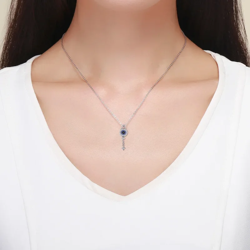 (image for) Pandora Style Key Necklace - BSN013 - View 7