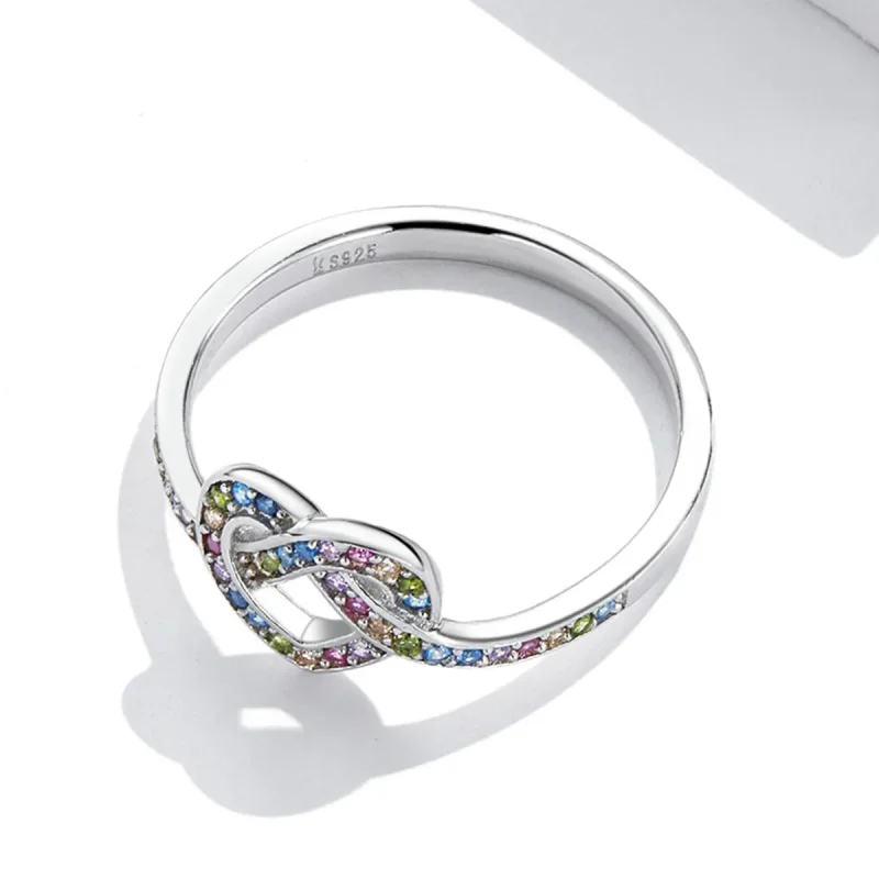 (image for) Pandora Style Knotted Heart Ring - SCR790 - View 4