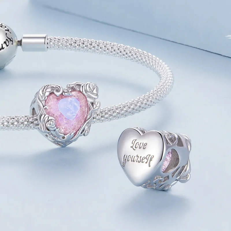 (image for) Pandora Style Love Heart Charm - BSC836 - View 4