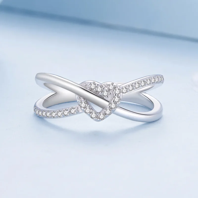 (image for) Pandora Style Love Knot Ring - BSR464 - View 3