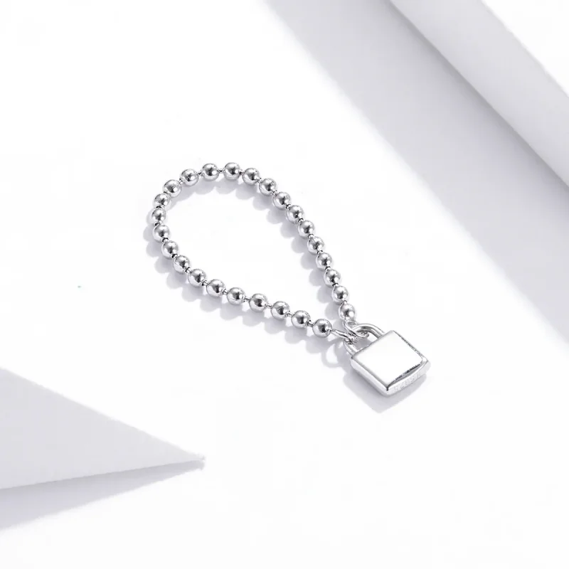 (image for) Pandora Style Love Lock Ring - SCR703 - View 4