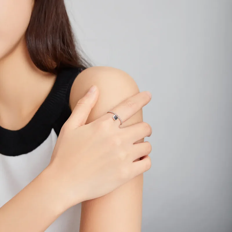 (image for) Pandora Style Love Lock Ring - SCR703 - View 6