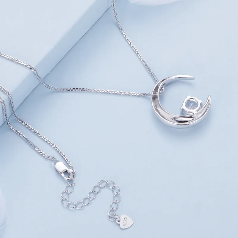 (image for) Pandora Style Moon Necklace - BSN311 - View 4