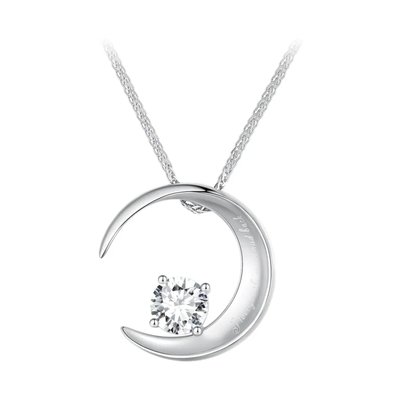 (image for) Pandora Style Moon Necklace - BSN311 - Product Image