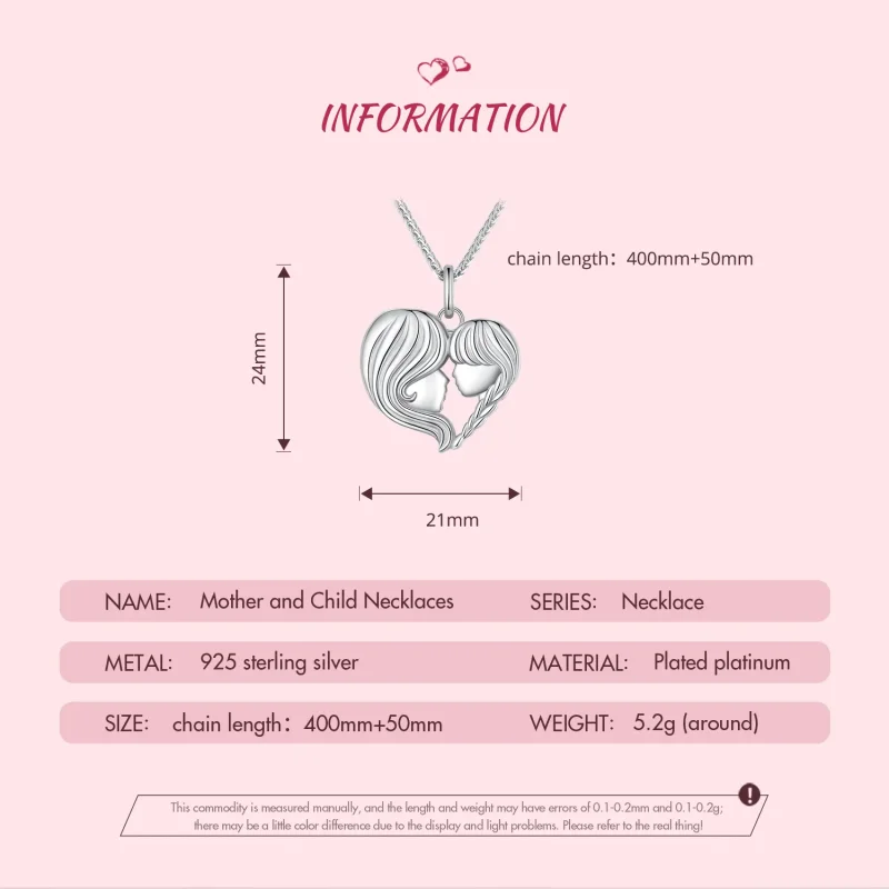 (image for) Pandora Style Mother Daughter Necklace - BSN324 - View 7