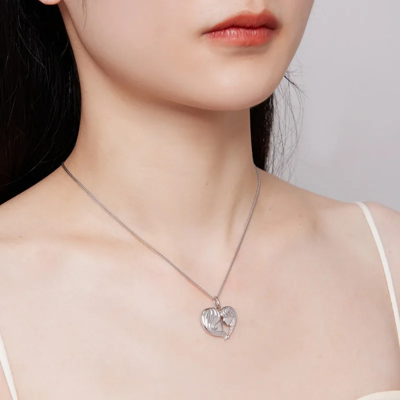 (image for) Pandora Style Mother Daughter Necklace - BSN324 - View 9