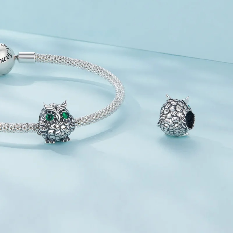 (image for) Pandora Style Owl Graduation Charm - SCC2542 - View 4